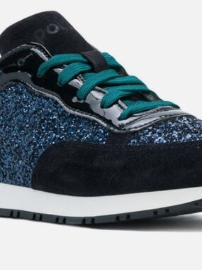Pollini Midnight Glitter Sneakers Low Tops - Originally $220